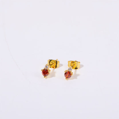 December Birthstone Zircon Earrings