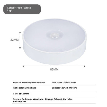 Infrared Wireless Human Body Induction Lamp Rechargeable LED Night Light