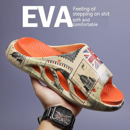 Men's Casual Outdoor Sports Platform Slippers