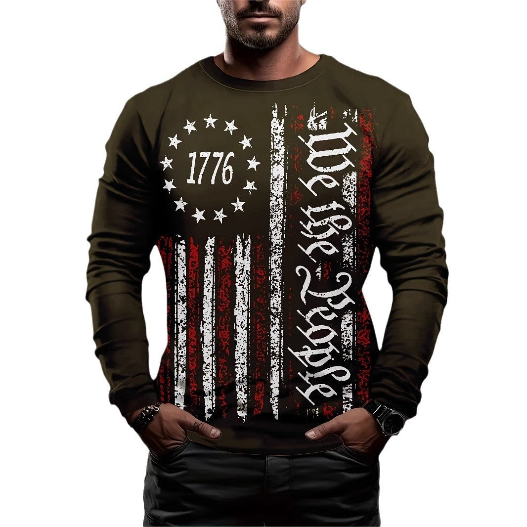 European American Long Sleeve Casual XINGX Print