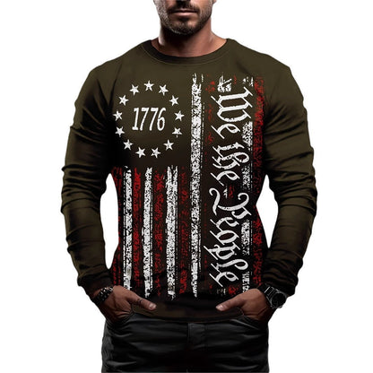 European American Long Sleeve Casual XINGX Print