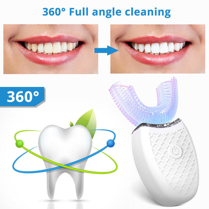 Electric U Shaped Toothbrush IPX8 Waterproof For Kids And Adults