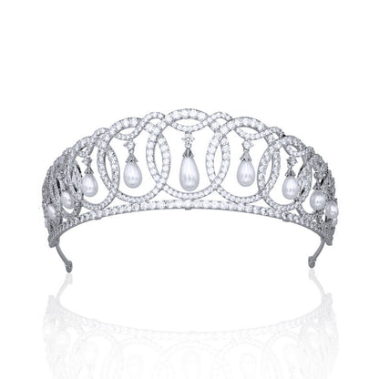 Royal Queen Crown Zircon Wedding Headwear