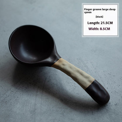 Stoneware Soup Spoon Household Coffee Spoon