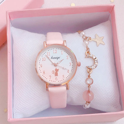 College Style Simple Wild Forest Children's Watch