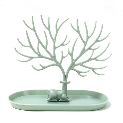 Deer Jewelry Display Stand with Drawer