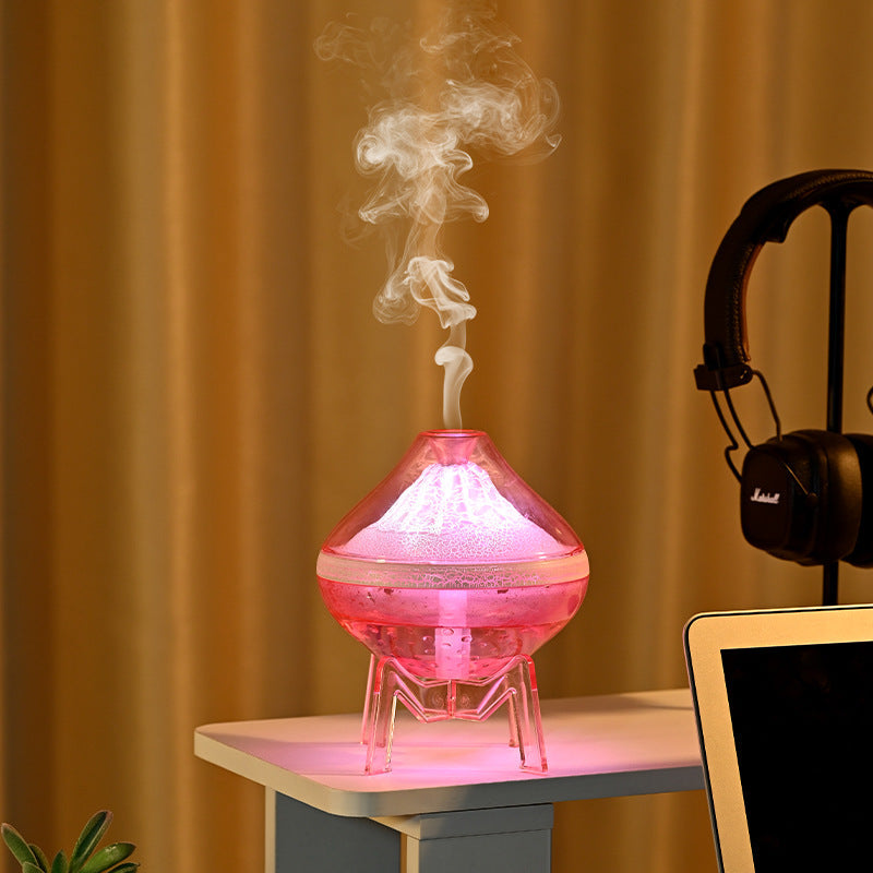 Desktop Volcanic Atmosphere Lamp Crack Humidifier Silent Spray