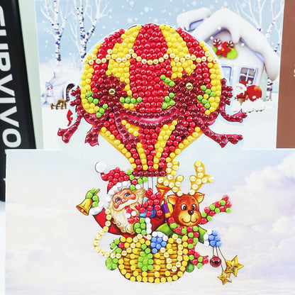 Christmas DIY Diamond Painting Greeting Cards 5D Cartoon Birthday Postcards