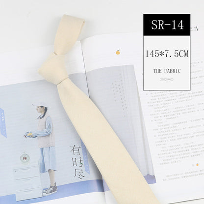 Korean Style Casual Suede Macaron 7cm Hand Tie