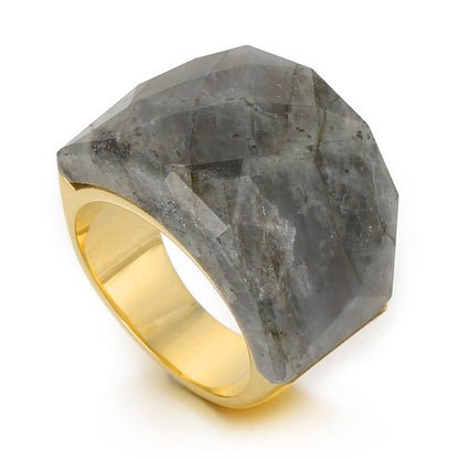 Women's Fashion Natural Stone Ring