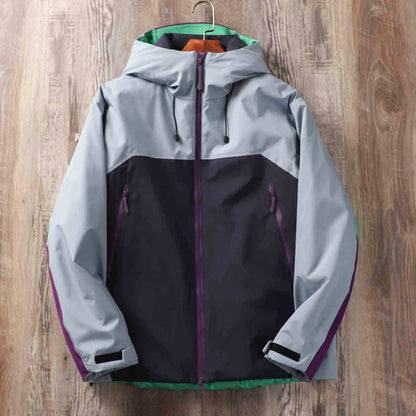Outdoor Rainproof And Waterproof Full Pressure Glue Hard Shell Shell Jacket