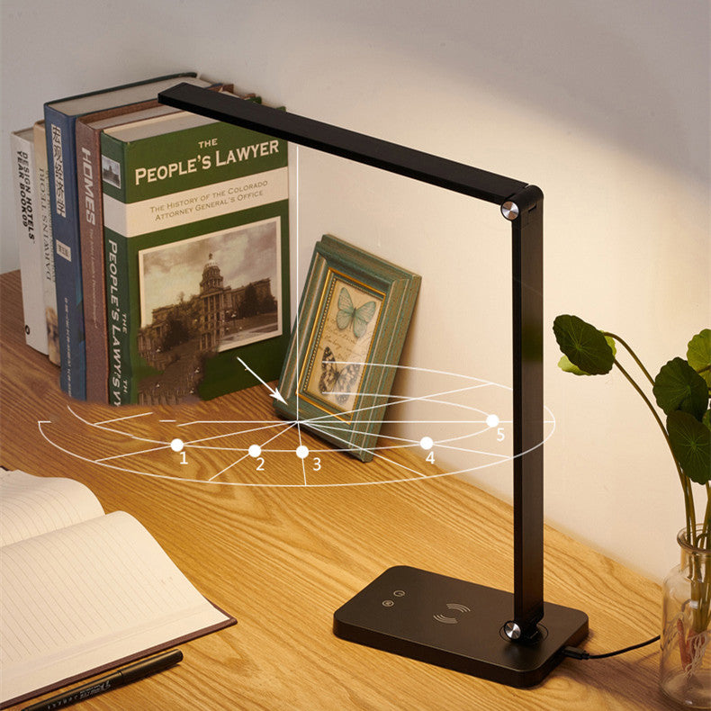 Desk Lamp Eye Protection Desk Study Dedicated Wireless Charging Plug-in Dual-use LED Bedroom