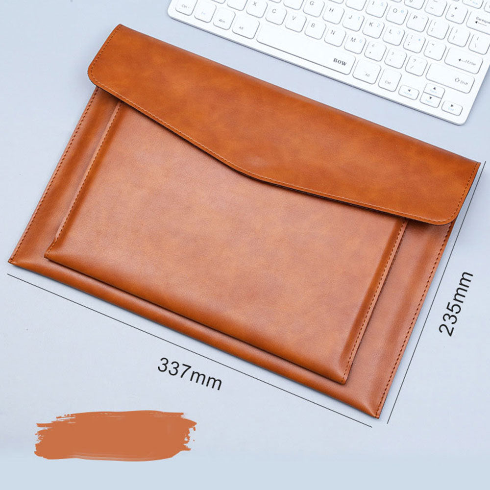 A4 File Bag with Double-layer Leather Protection