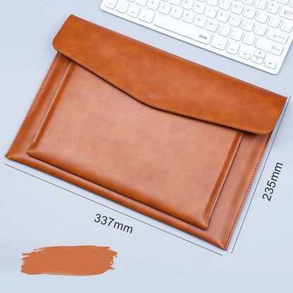 A4 File Bag with Double-layer Leather Protection