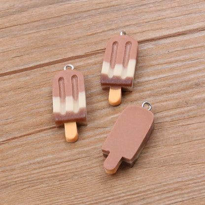 DIY Resin Gradient Popsicle Stick Pendant