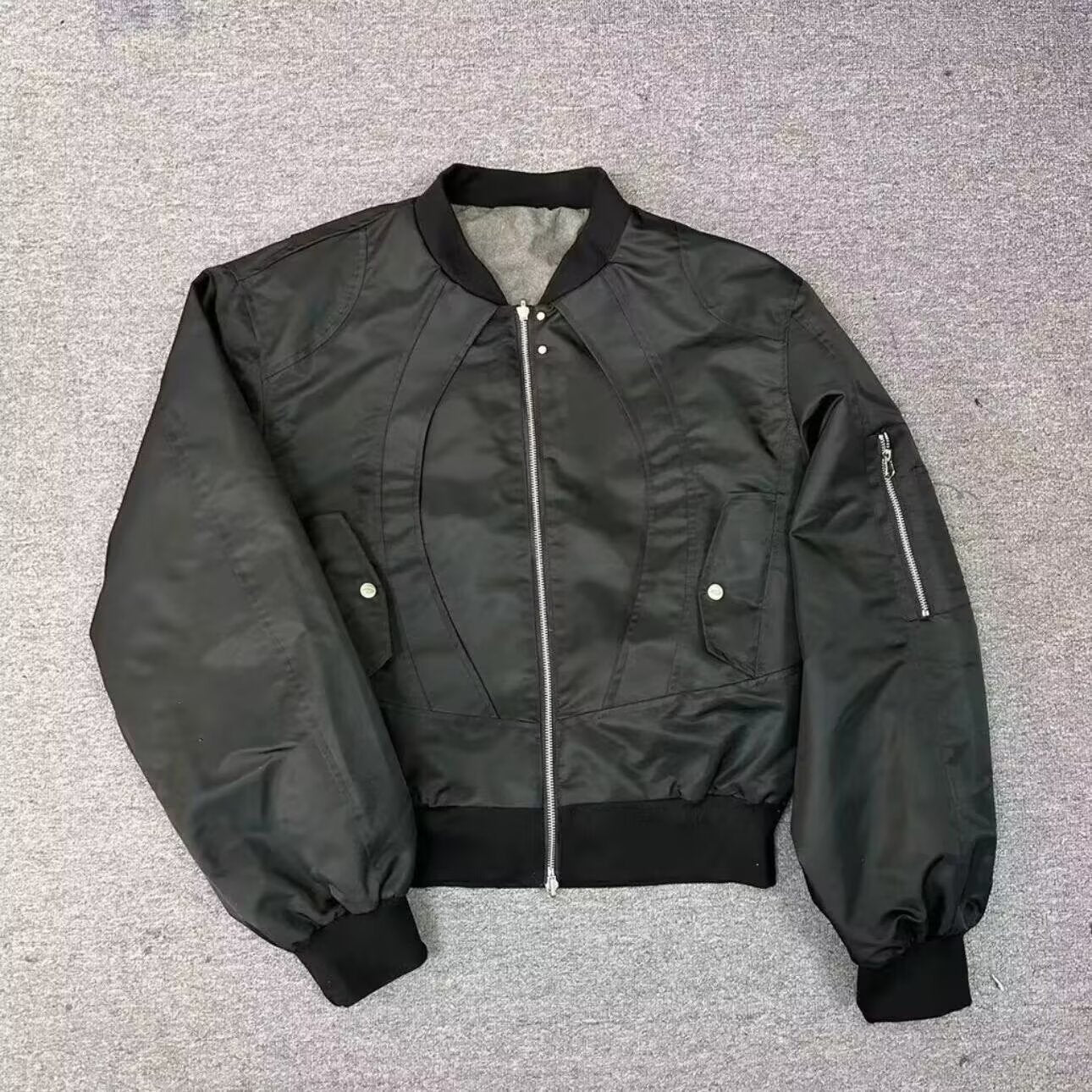 Short Double-sided Niche Retro Design Casual Baseball Collar Jacket