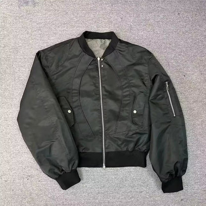 Short Double-sided Niche Retro Design Casual Baseball Collar Jacket