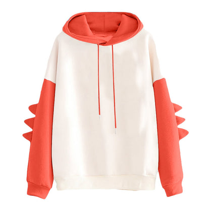 Cartoon Dinosaur Contrast Korean Sweater