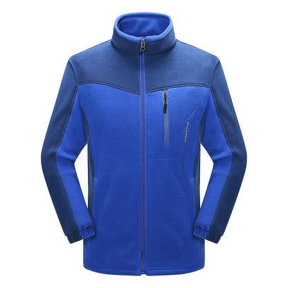 Cross-border Sources Of New Polar Fleece Warm Fleece Couple Cardigan Contrast