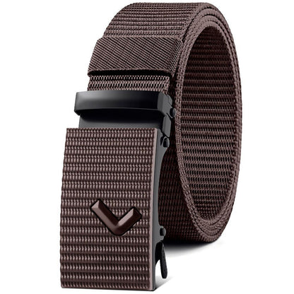 Nylon Waistband Men's Automatic Canvas Belt