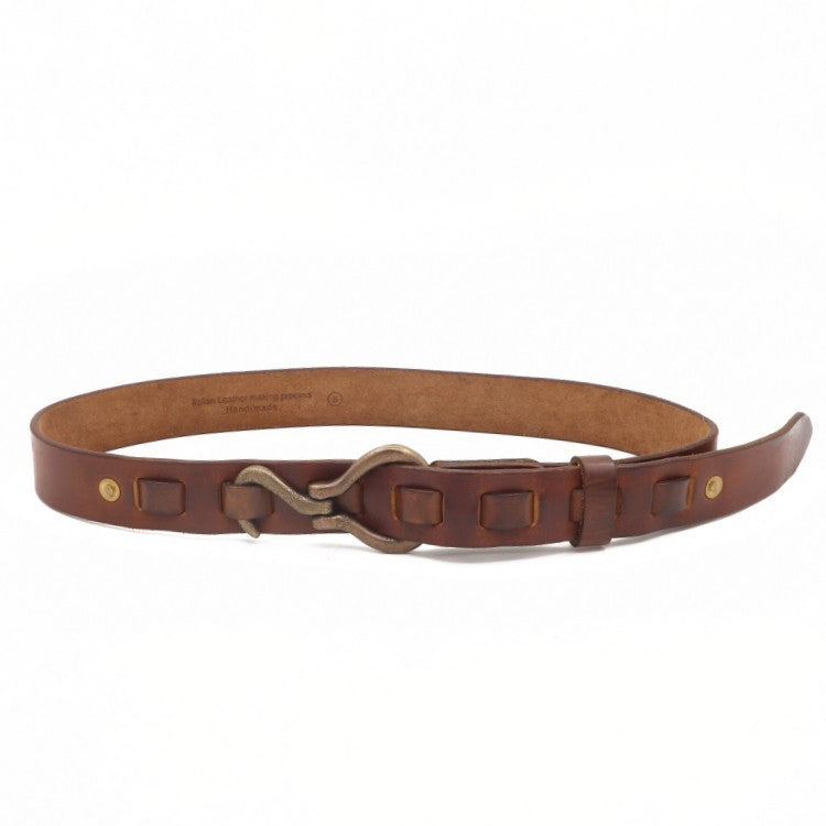 Men's Hemp Copper Buckle Woven Belt