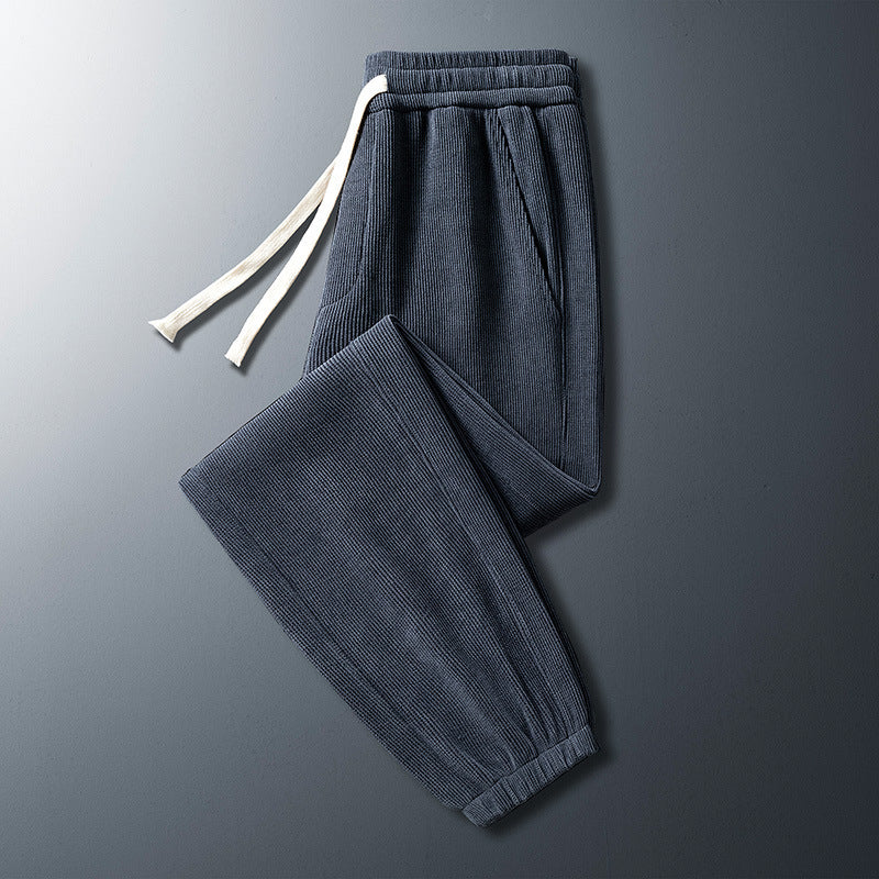 Men's Corduroy Plush Sanitary Pants