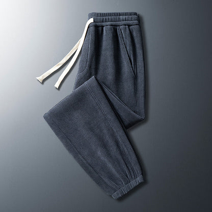 Men's Corduroy Plush Sanitary Pants