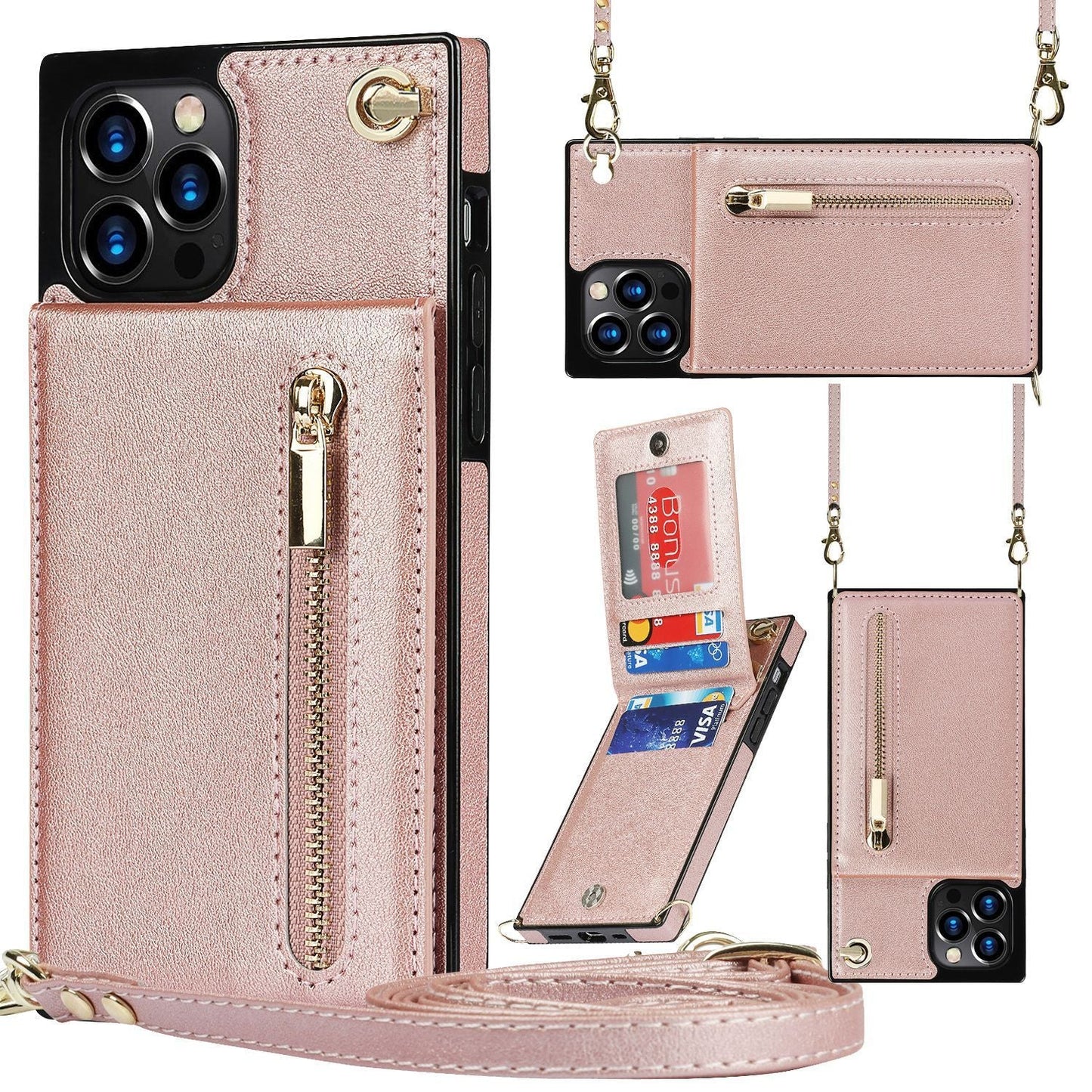 Leather Case Card  12 Messenger Phone Case Explosive Style