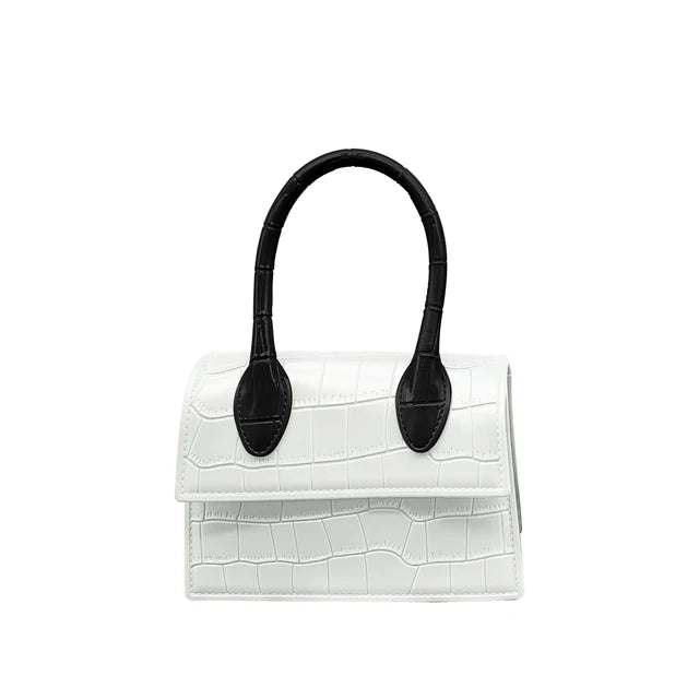 Fashion Crocodile Pattern PVC Women Top Handle Purse Jelly Color Brand Crossbody Bag  Summer Mini Beach Handbag