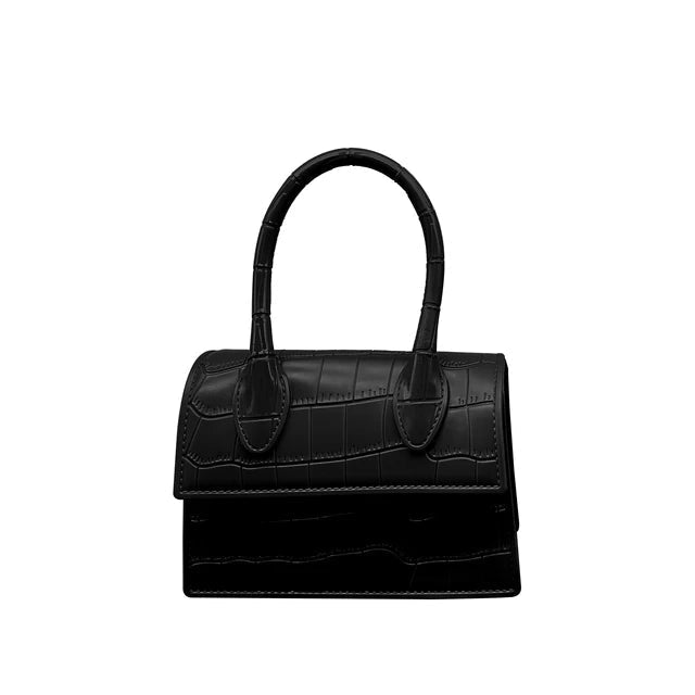 Fashion Crocodile Pattern PVC Women Top Handle Purse Jelly Color Brand Crossbody Bag  Summer Mini Beach Handbag