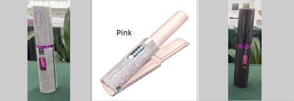 2-In-1 Electric USB Hair Straightening Brush Comb