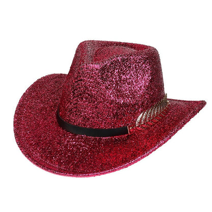 Party Dance Fluorescent Big Brim Colorful Cowboy Hat
