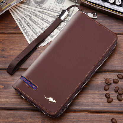 New Men's Wallet Long Zipper
