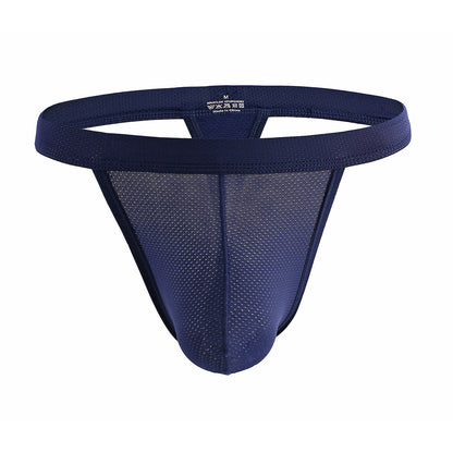Men's Mesh T-shaped Sexy Underwear Low Waist Sexy
