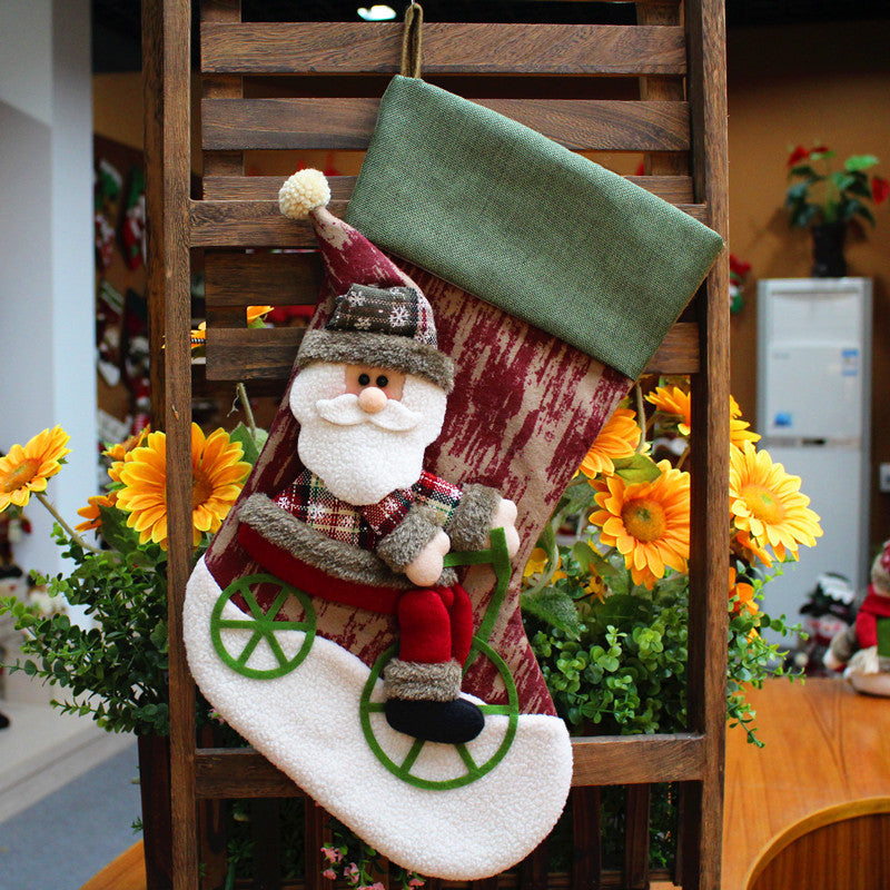 Santa Claus Socks Christmas Tree Pendant