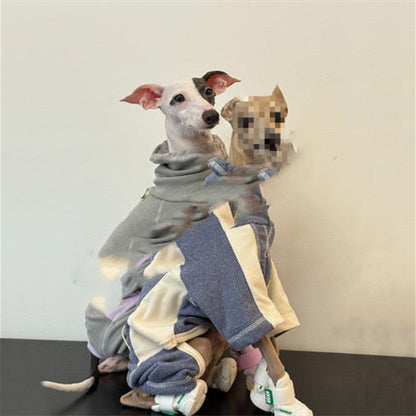 Dog Clothes AutumnWinter Thickened Warm Simple Apparel Sporty Style Four-Leg Base Layer
