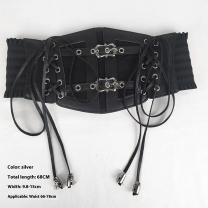 Vintage Lace Strap Elasticated Waist Belt