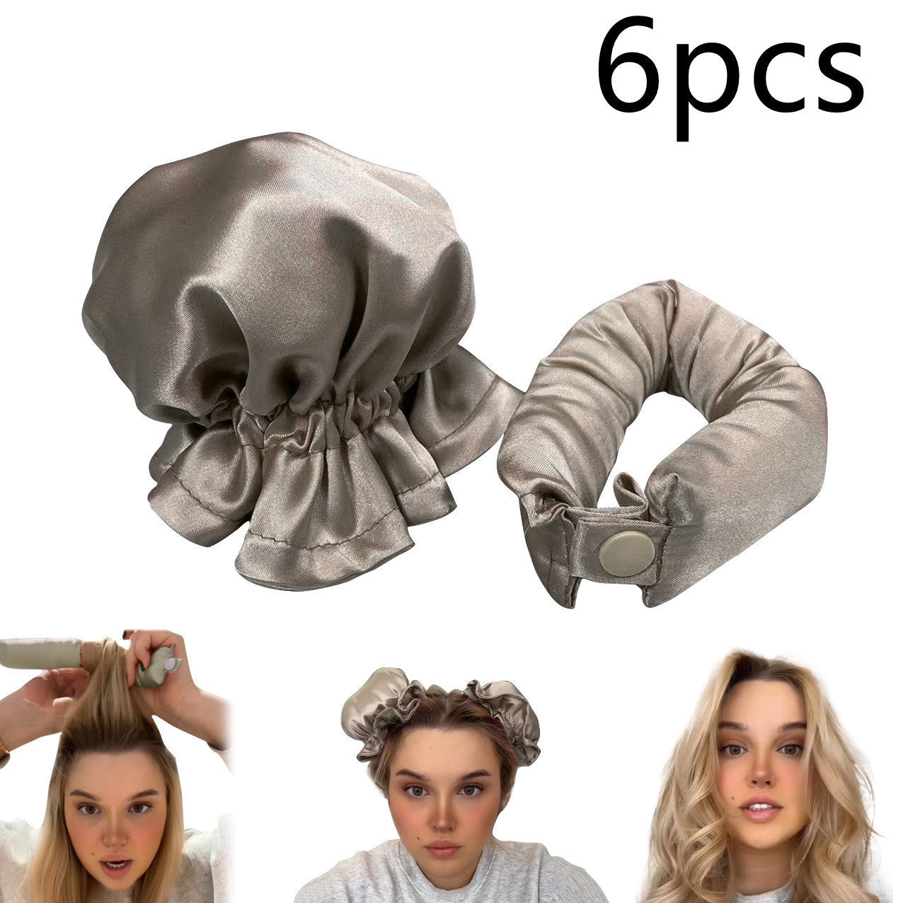 Heatless Cloth-Covered Curling Rod