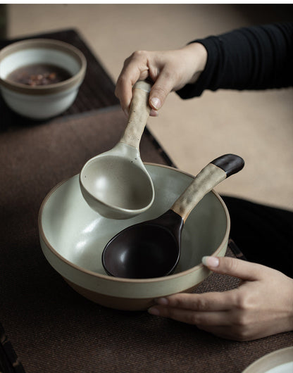 Stoneware Soup Spoon Household Coffee Spoon