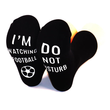 Letter Non-slip Football Middle Tube Cotton Socks