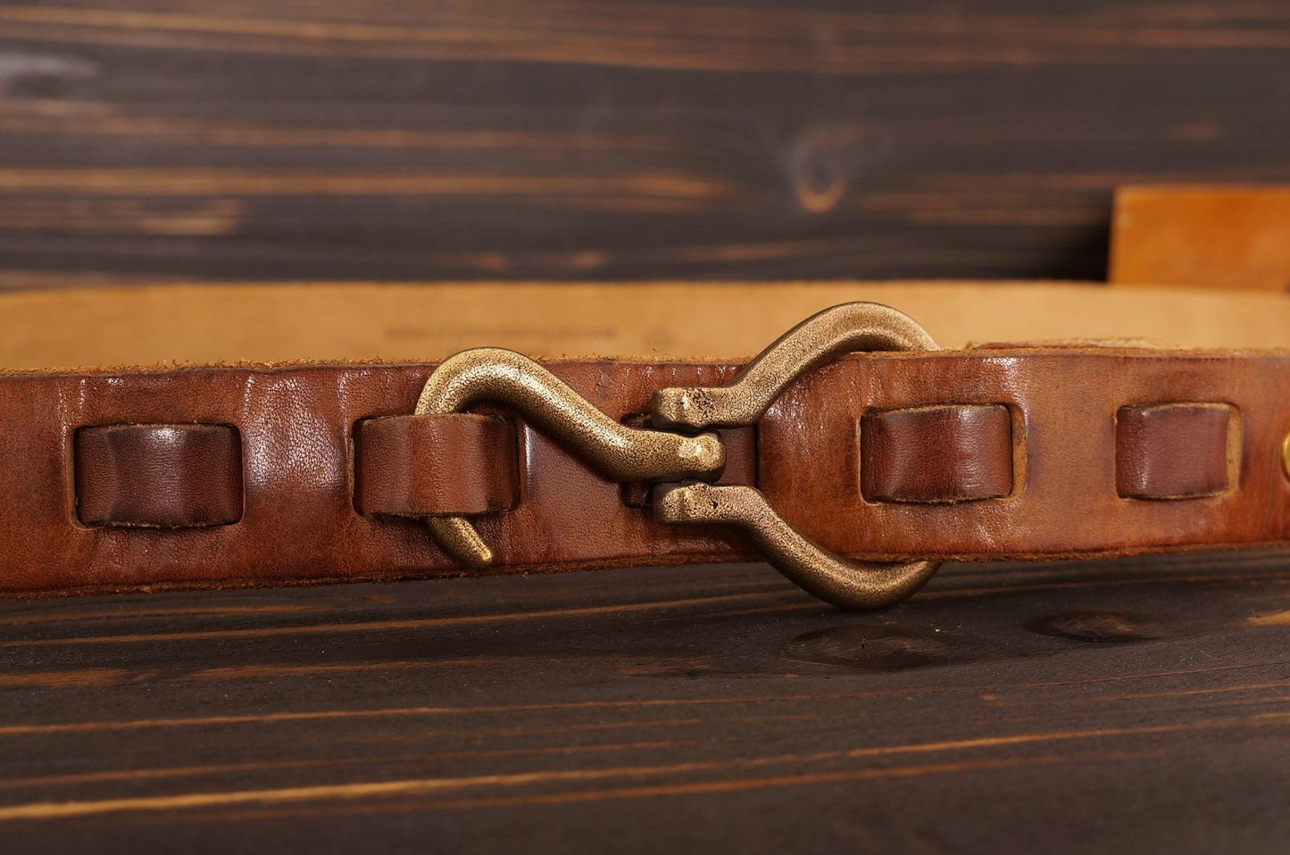 Men's Hemp Copper Buckle Woven Belt