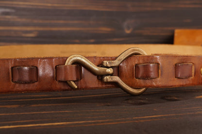 Men's Hemp Copper Buckle Woven Belt