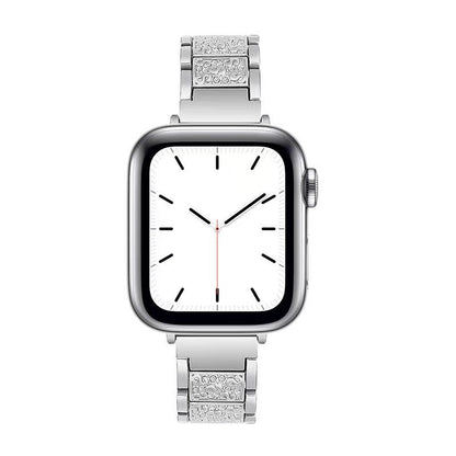 Alloy Strap Full Diamond Waist Watch