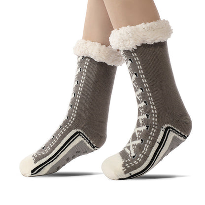 Floor Socks, Lamb Fur, Warm Socks, Postpartum Socks, Home Socks, Sleep Socks, Ultra Thick Plush Women's Socks