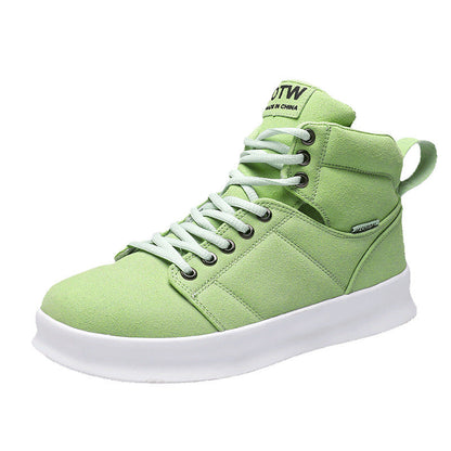 High top suede board shoes Air Force thick sole breathable sports student casual workwear shoes men