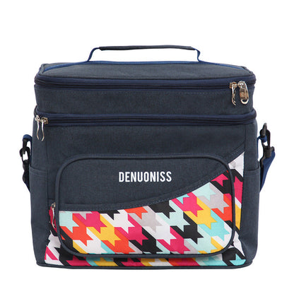 Innovative waterproof aluminum foil insulation bag refrigerated leak-proof ice pack multi-functional lunch box bag large capacity meal bag