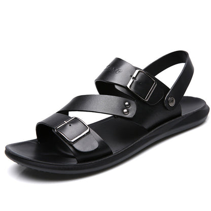 Large size sandals for men beach shoes for men cool slippers for men one shoe dual-use men's sandals