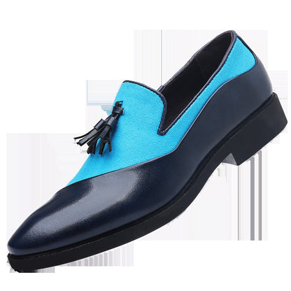 Leather shoes for men, business formal, plus size fit, trendy and casual shoes, Korean version, versatile and trendy, British style