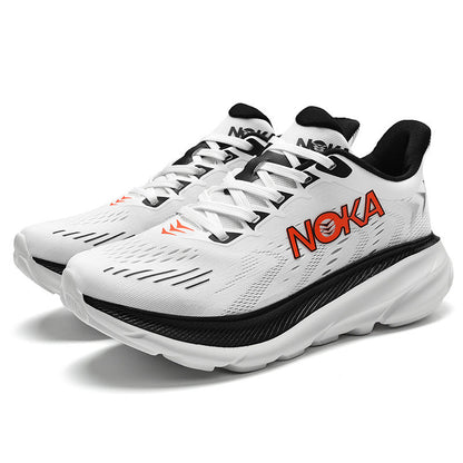 Men's fashion shoes breathable mesh thick-soled running shoes marathon outdoor running shoes
