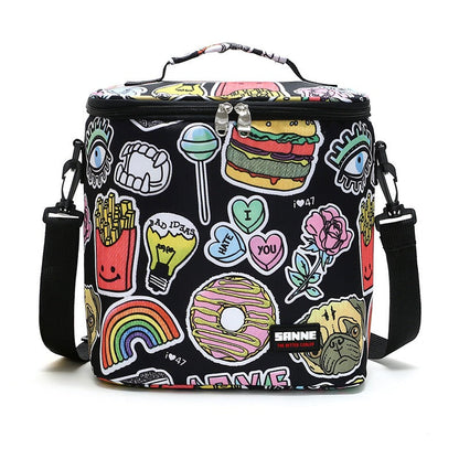 New thermal insulation bag outdoor large capacity picnic ice bag Oxford cloth portable lunch bag PVC